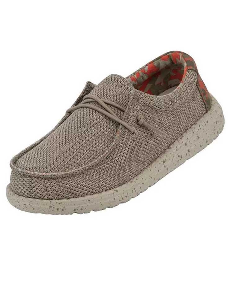 Hey Dude Shoes Kids Youth Sox Tan Fort Brands
