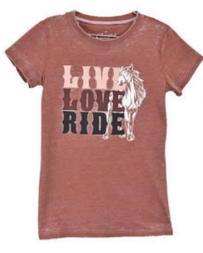Cowgirl Hardware® Girls' Live Love Ride T-Shirt