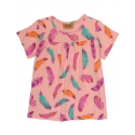 Wrangler® Girls' Feather Print SS Top