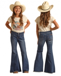 Rock and Roll Cowgirl® Girls' Button Bargain Bell Flare
