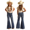 Rock and Roll Cowgirl® Girls' Button Bargain Bell Flare