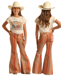Rock and Roll Cowgirl® Girls' Button Bargain Bell Flare Stripe