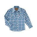 Wrangler Retro® Boys' LS Snap Plaid Shirt