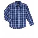 Wrangler® Boys' Wrinkle Free Classic LS Plaid