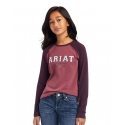 Ariat® Girls' Varsity Logo LS Tee