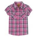 Wrangler® Girls' Western Plaid Snap Shirt