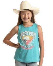 Rock and Roll Cowgirl® Girls' Western Graphic Tank Top