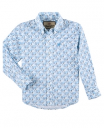 Wrangler® Boys' Classic LS Button Up Print