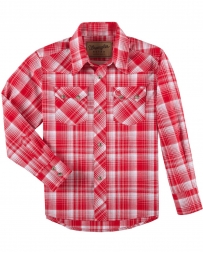 Wrangler Retro® Boys' LS Snap Plaid Shirt