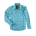 Wrangler Retro® Boys' LS Snap Plaid Shirt