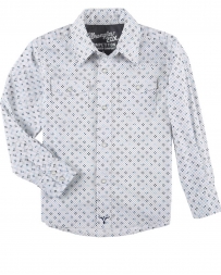 Wrangler® 20X® Boys' LS Snap Print Shirt