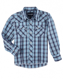 Wrangler® Boys' LS Snap Plaid Shirt