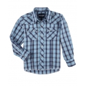 Wrangler® Boys' LS Snap Plaid Shirt