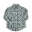 Wrangler® 20X® Boys' LS Snap Plaid Shirt