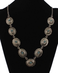 Silver Strike® Ladies' Antiqued Silver Concho Necklace