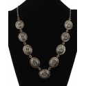 Silver Strike® Ladies' Antiqued Silver Concho Necklace