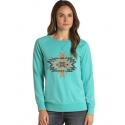 Rock and Roll Cowgirl® Ladies' Aztec Graphic Sweatshirt