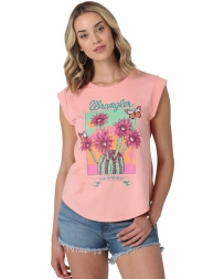 Wrangler Retro® Ladies' Cactus Logo Cuffed Tee