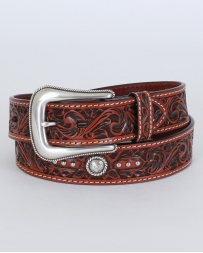 Roper© Men's Hand Tooled Leather Belt
