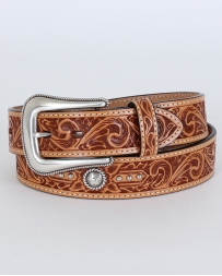 Roper© Men's Hand Tooled Leather Belt