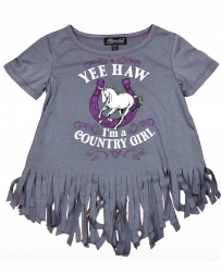 Cowgirl Hardware® Girls' Toddler Yee Haw SS Tee