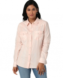 Wrangler Retro® Ladies' Western Snap Shirt Pink