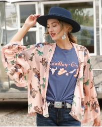 Cruel® Ladies' Western Print Kimono
