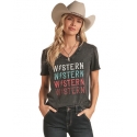 Rock and Roll Cowgirl® Ladies' Western Graphic Tee