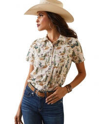 Ariat® Ladies' Western Desert Scene SS Top