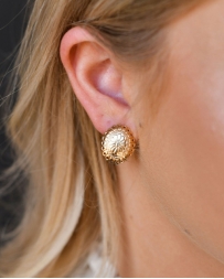 West & Co.® Ladies' Gold Concho Earring