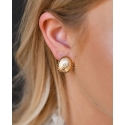 West & Co.® Ladies' Gold Concho Earring