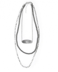 West & Co.® Ladies' 3 Layer Bead Chain Necklace