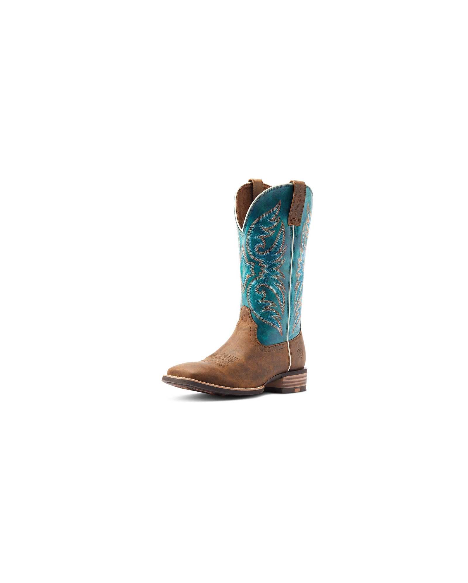 Ariat Brown Work Boot with Teal Trim Ariat Men main image 2