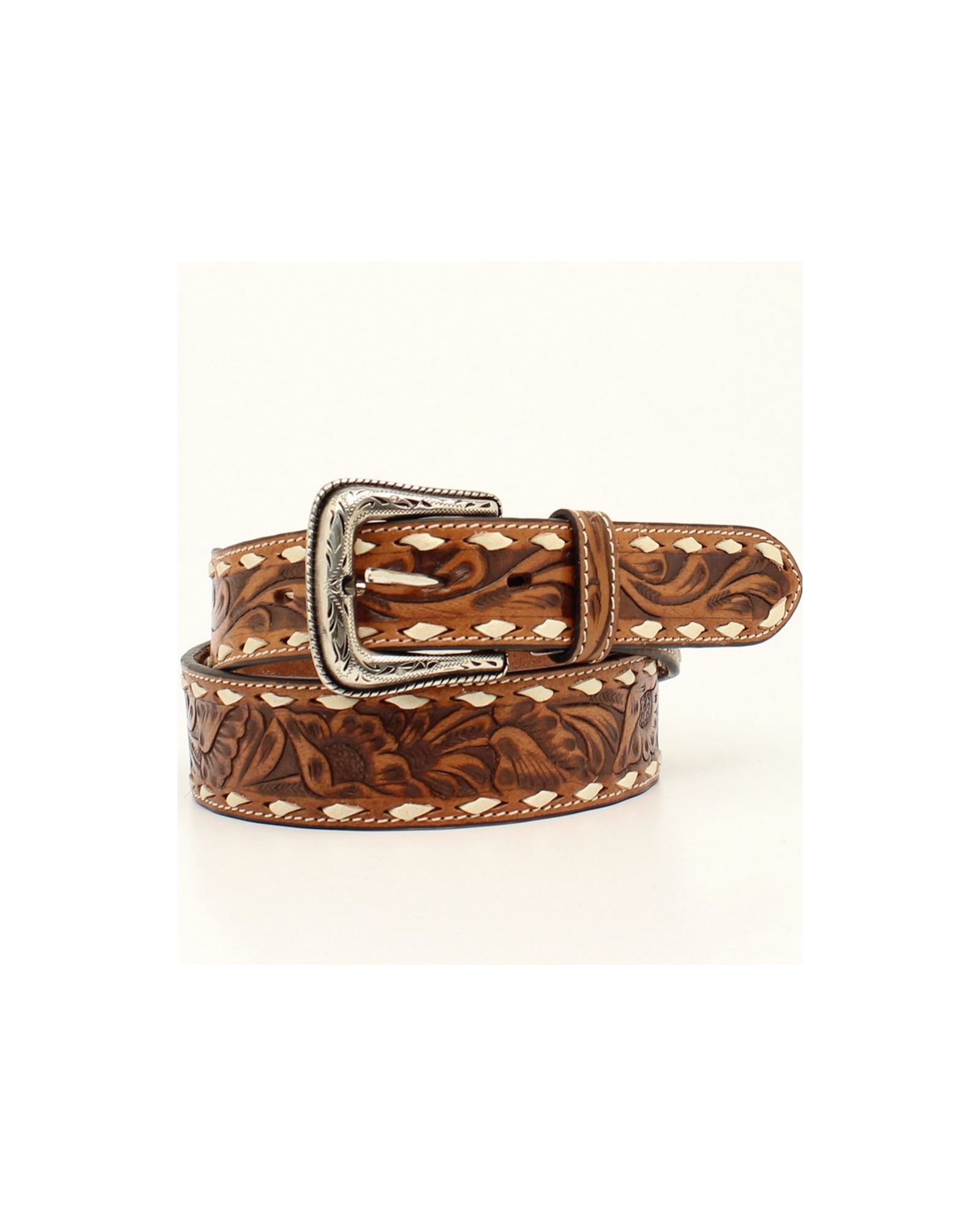 Nocona Belt Co.® Men's Floral Buckstitch Belt - Fort Brands