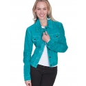 Scully Leather® Ladies' Turquoise Suede Jacket