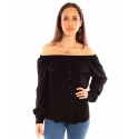 Scully Leather® Ladies' Off Shoulder Western Top