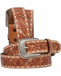 M&F Western Products® Men's Natural Floral Tooled Belt