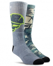 Ariat® Men's Roughneck Graphic Crew Sock