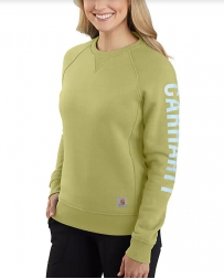 Carhartt® Ladies' Sleeve Logo Crew Sweatshirt