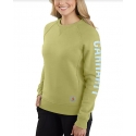 Carhartt® Ladies' Sleeve Logo Crew Sweatshirt