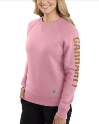 Carhartt® Ladies' Sleeve Logo Crew Sweatshirt