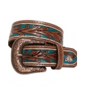 Myra Bag® Ladies' Cobalt Sea Hand Tooled Belt
