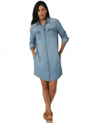 Wrangler Retro® Ladies' Snap Denim Shirt Dress