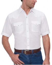 Ely and Walker® Men's SS Solid Western Shirt White