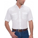 Ely and Walker® Men's SS Solid Western Shirt White