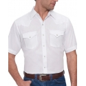 Ely and Walker® Men's SS Solid Western Shirt White - Big and Tall