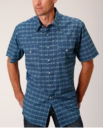 Roper® Men's All Over Print 2 Pkt SS Shirt