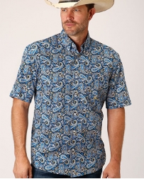 Roper® Men's All Over Print SS Button Up