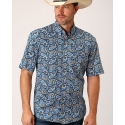 Roper® Men's All Over Print SS Button Up