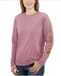 Carhartt® Ladies' LS Sleeve Logo Tee